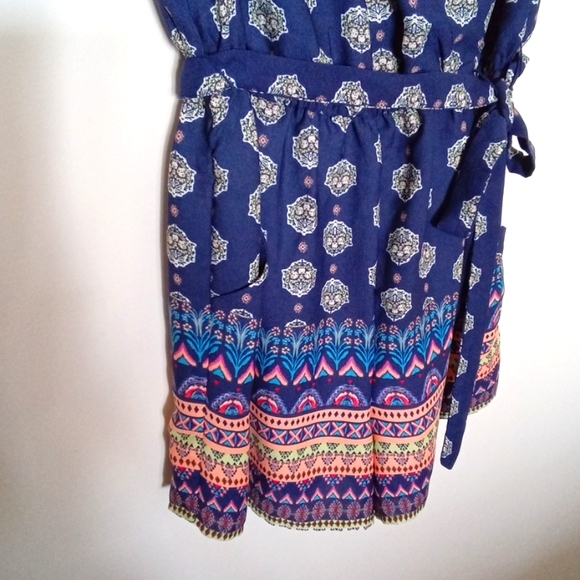 Bebop Boho Floral Contrasting Print Romper - Picture 4 of 10